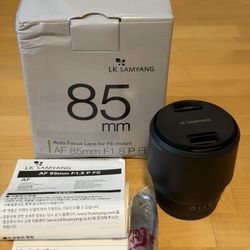 LK Samyang 85mm F/1.8 Prima For Sony E Mount Like New