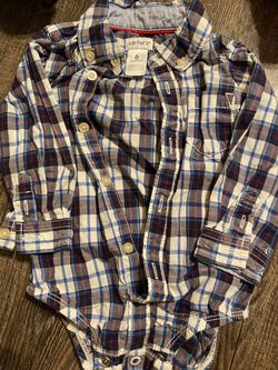 Long sleeve baby boy flannel shirt
