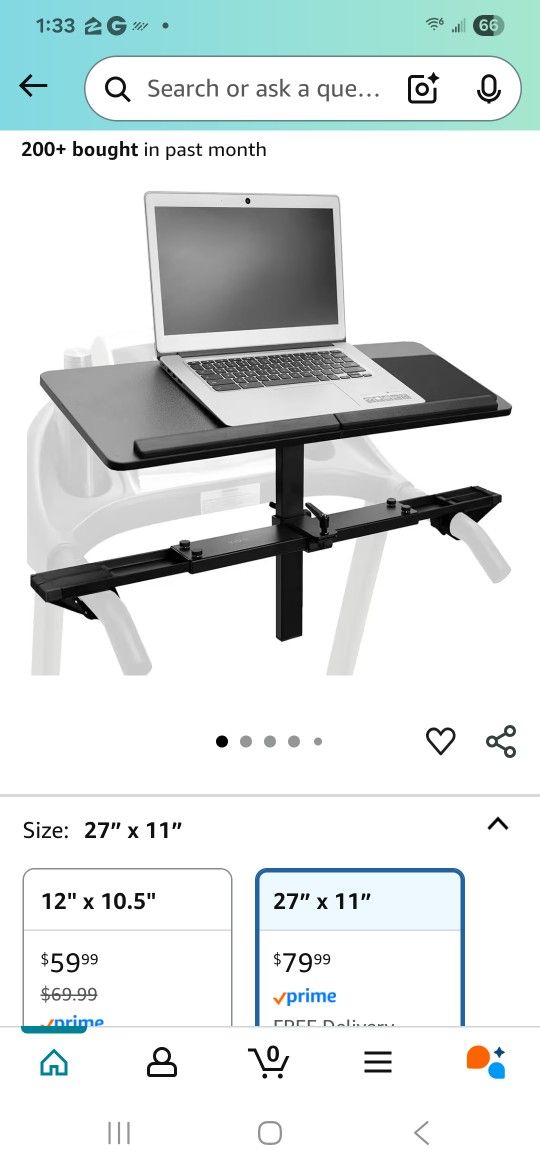 Treadmill Desk Attachment