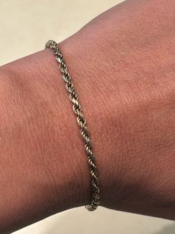 Italian Gold over 925 Sterling Silver LIRM bracelet