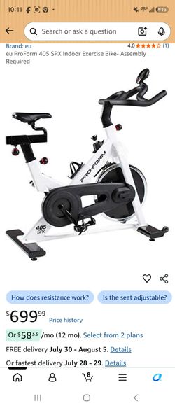 Pro form 405 spx Exercise bike