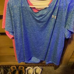 5 Underarmour 2xl Short Sleeve Shirts. 