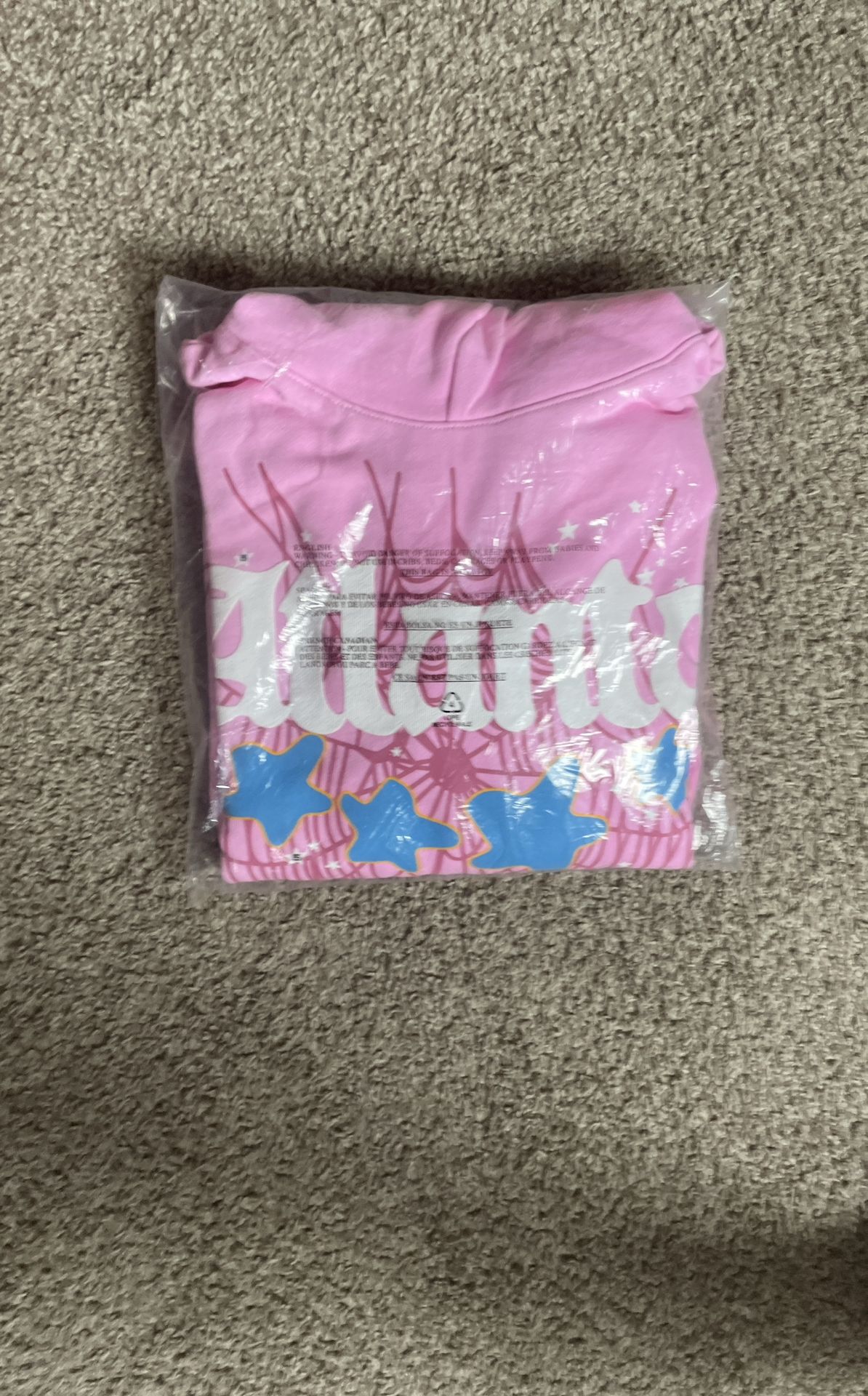 Small Pink Spider Hoodie