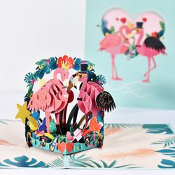 Valentine's Day 3D Pop-up Greeting Card with Envelope