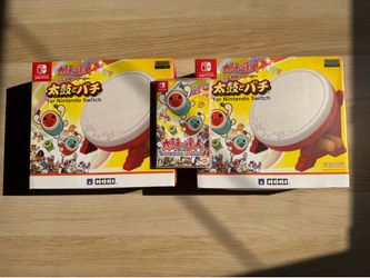 Nintendo Switch Taiko no Tatsujin Arcade Bundle - 2 HORI Drums + Game