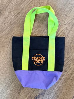 Trader Joe's Mini Canvas Halloween Candy Tote Bag