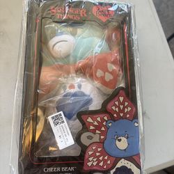 Netflix Stranger Things Care Bear Cheer Bear Eleven Plush NIB