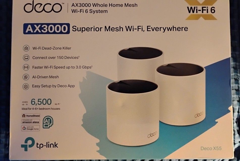 Deco - AX3000 Whole Home Mesh Wi-Fi 6 System