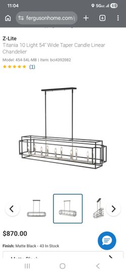 Zlite linear chandelier