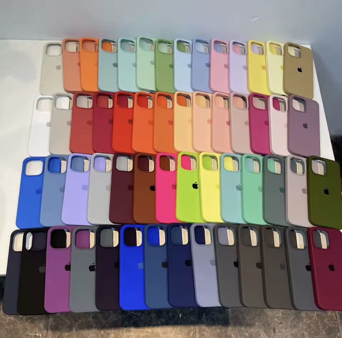 1:1 Apple Silicone iPhone Case – Premium Quality (Multiple Models Available)