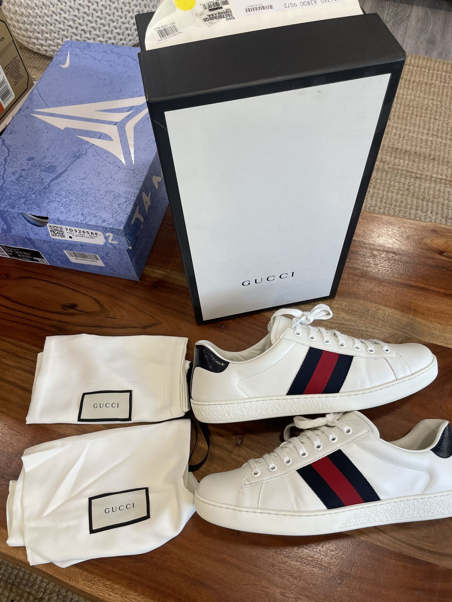 Gucci Ace Leather Sneakers 