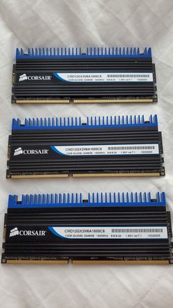 Corsair Dominator DDR3 1600mhz  2 of 2gb each Total 4gb