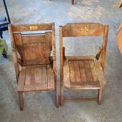Antique Schoolhouse Chairs