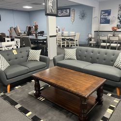 2PC Gray Sofa & Loveseat 🇺🇸Memorial Day Sale🇺🇸