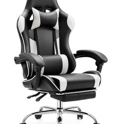 New Gaming/office Chair High Back with Lumbar Support and Adjustable Armrests Swivel Racing Chair