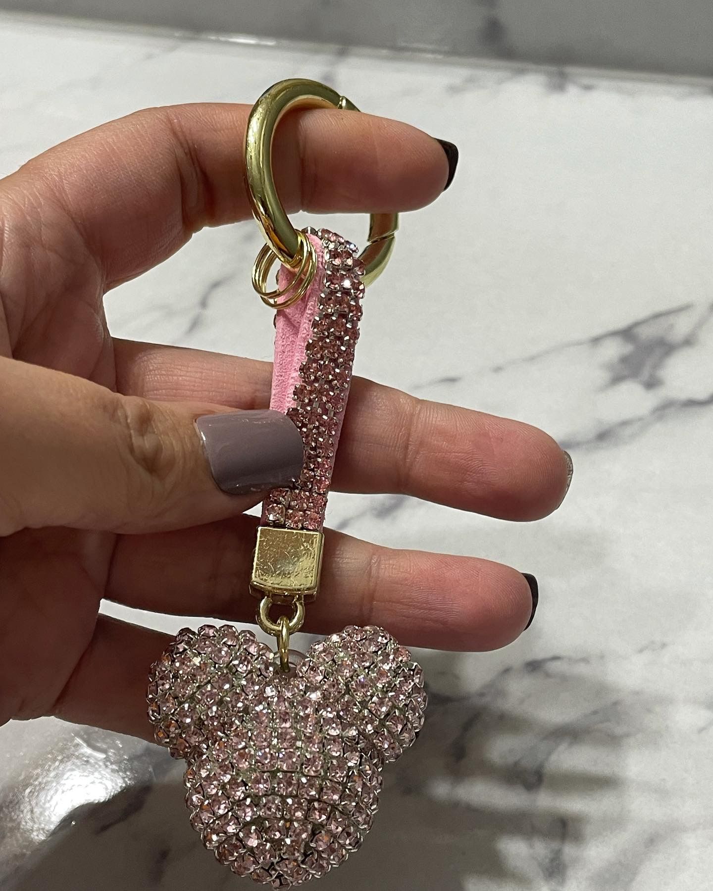 Mickey Rhinestone Keychain