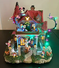 Disney Haunted Party House 🎃 Musical Light-Up Halloween Collectible NEW