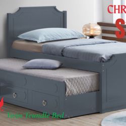 Twin Trundle Bed With Storage 