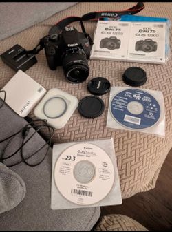 Canon EOS Rebel T5 DSLR Camera + EF-S 18-55mm IS II Lens — Like New