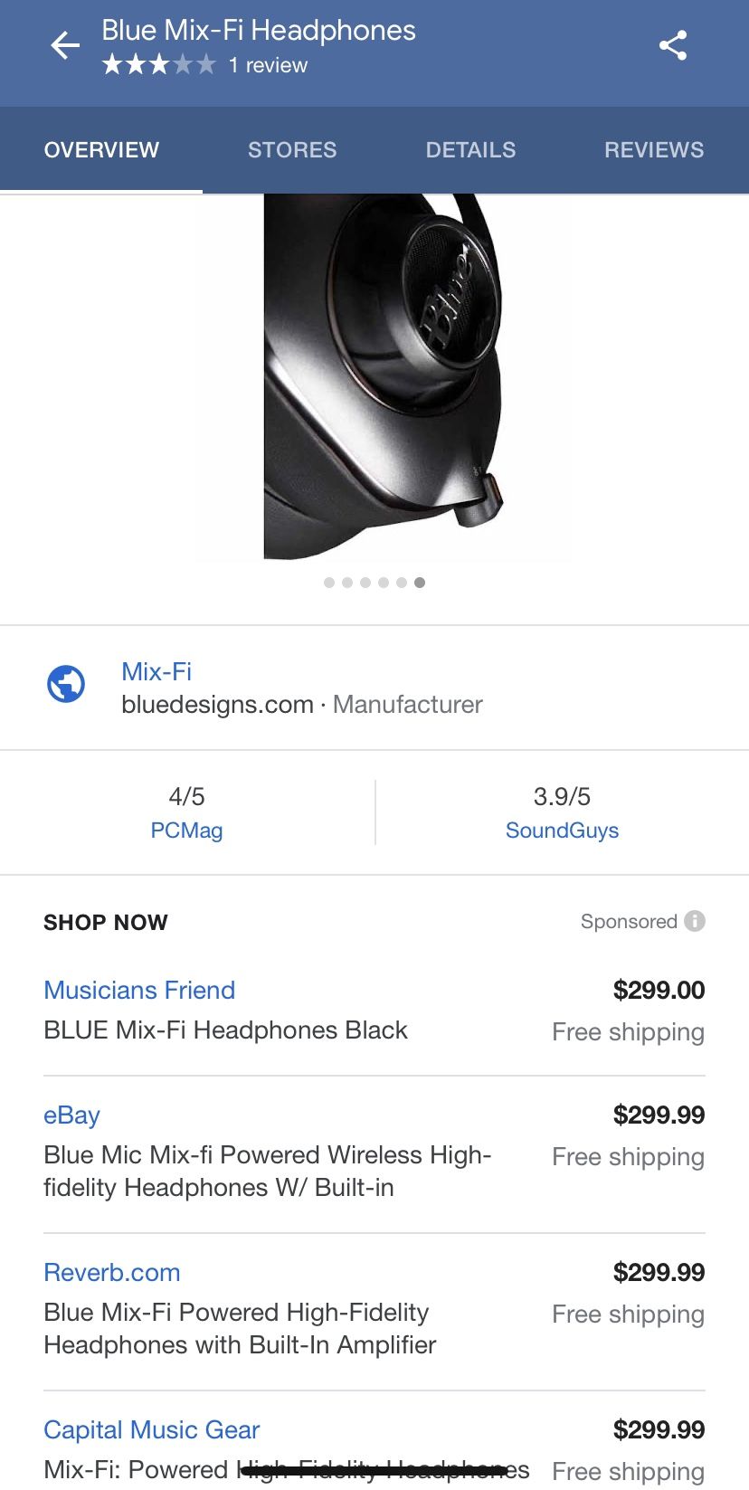 Blue headphones mix fi