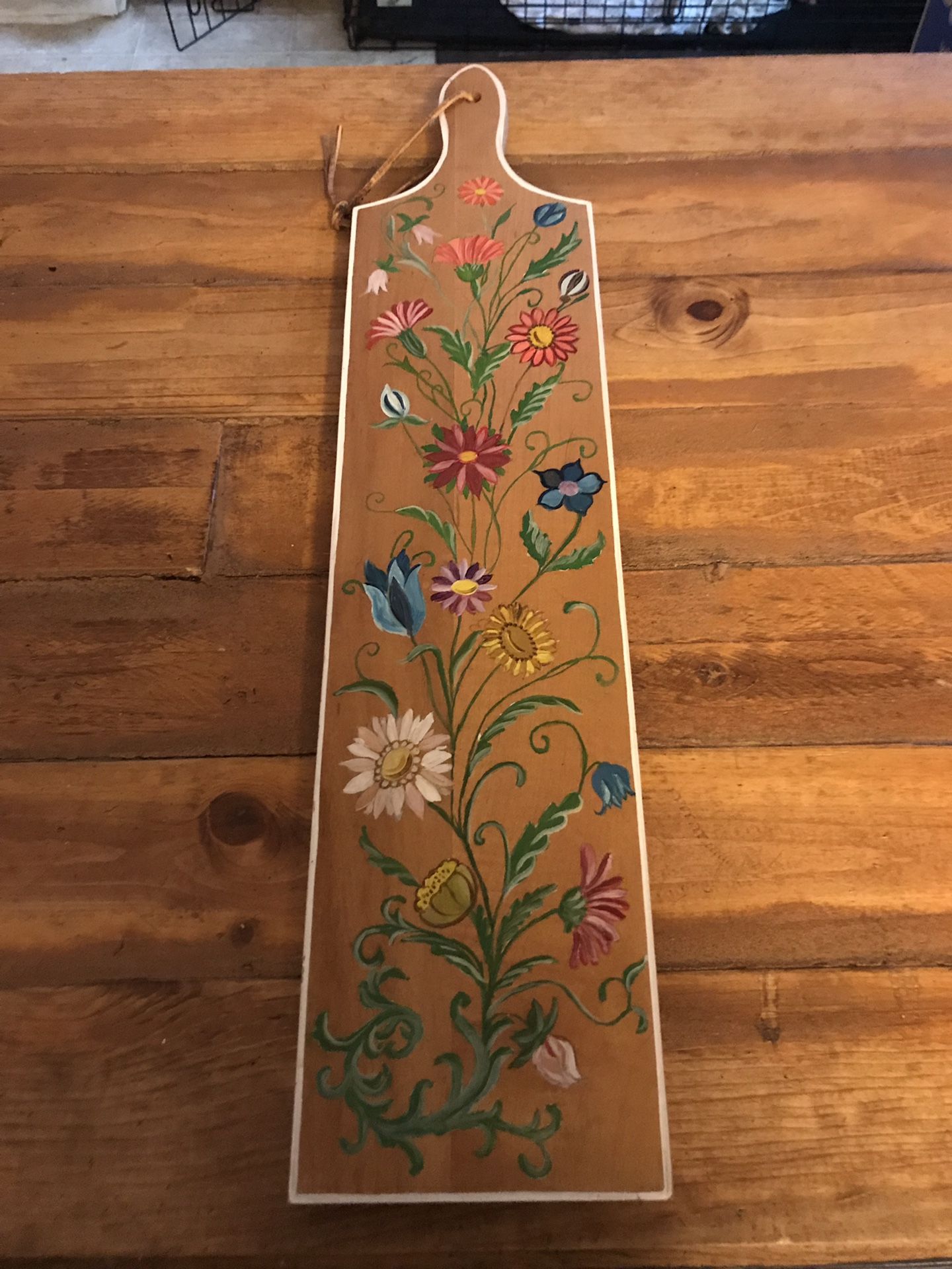 22x5 wood piece hanging piece art