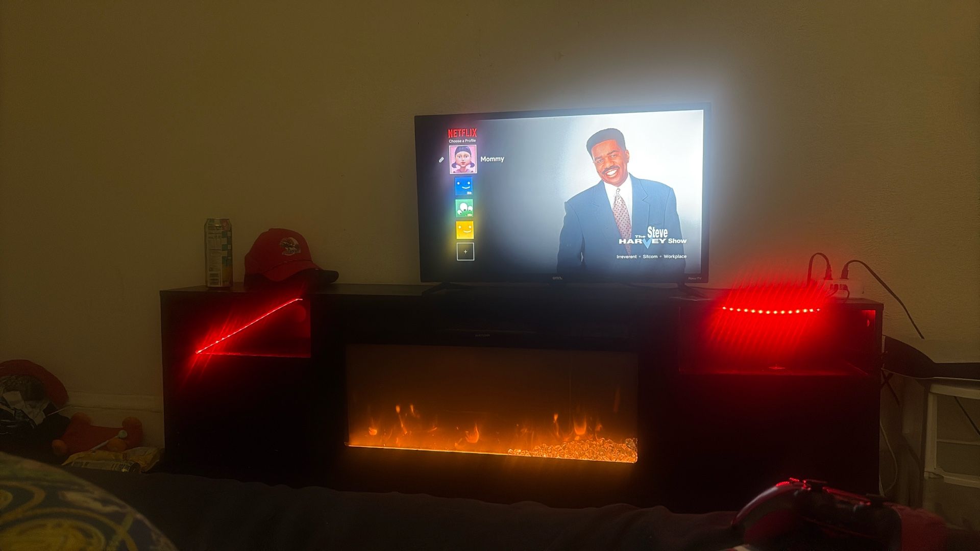 Fire Place Tv Stand 