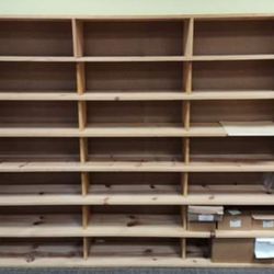 100% Solid Wood Storage Shelf (One-sided) Handmade