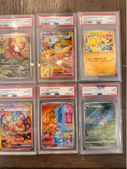 PSA graded Pokemon slabs