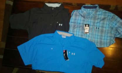 BRAND NEW UNDER ARMOUR FISHING SHIRTS