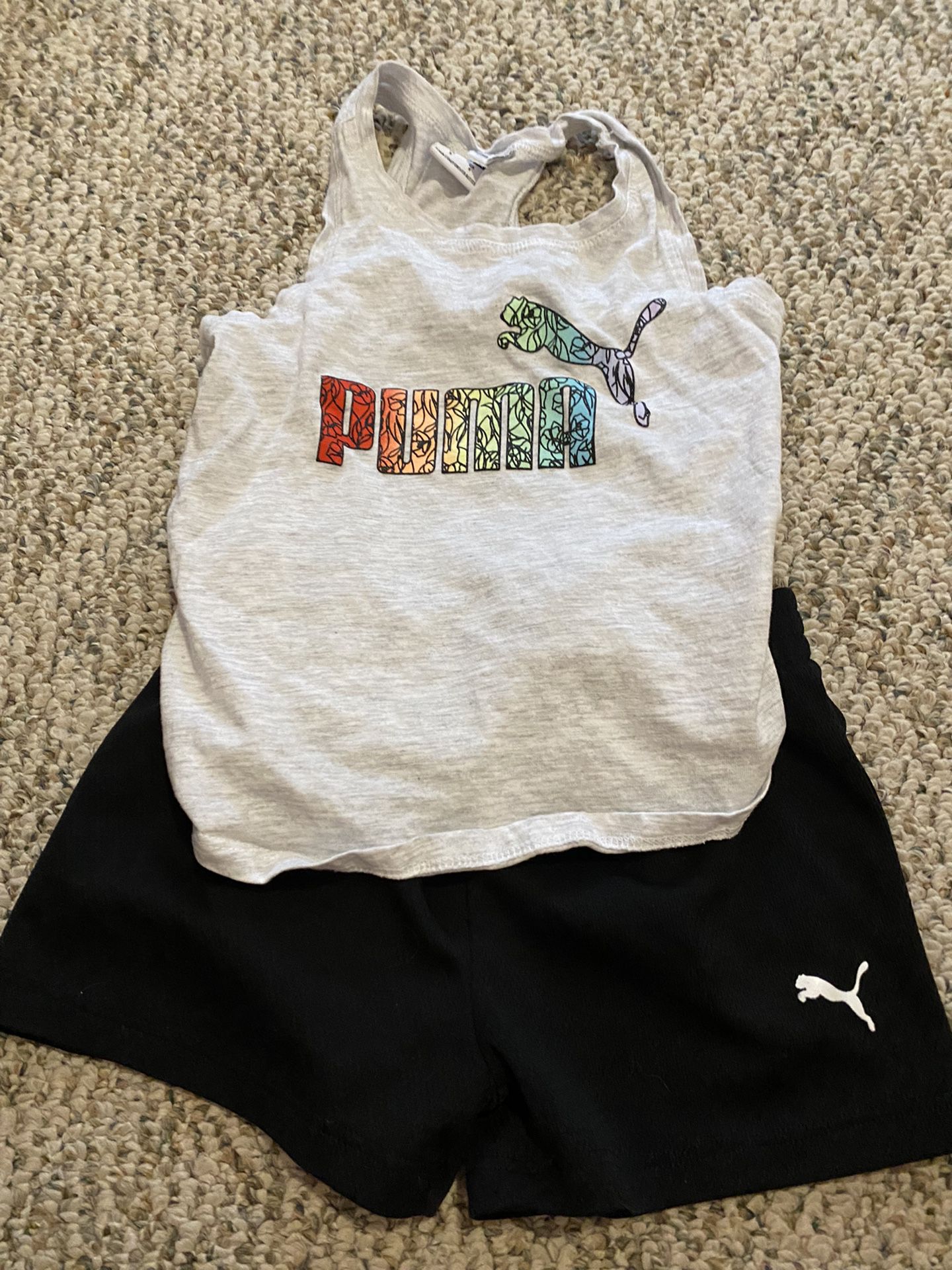 Girl’s puma shorts outfit