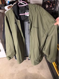 Colombia Olive windbreaker men’s 3x