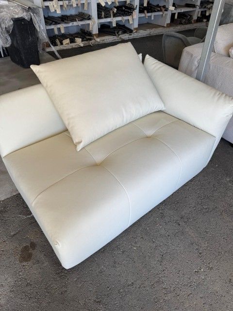 White Modular Sectional Sofa - 1 Piece