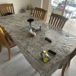 Dining Room Table Or Kitchen Table With 6 Chairs
