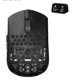 Darmoshark M5Air Mini Fingertip Grasp Gaming Mouse Carbon Fiber,Tri-Mode 8K/Bluetooth Mouse Up to 30000DPI,PAW3950 Optical Sensor Lightweight 31g,5 pr