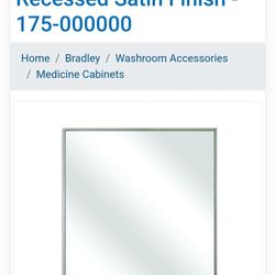 BRADLEY Stainless Steel Medicine Cabinet