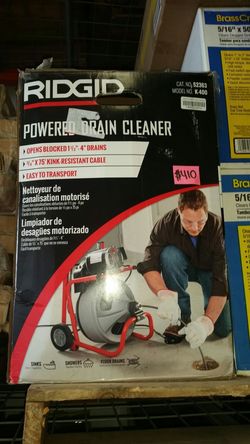 Ridgid power drain cleaner opens blocked drains