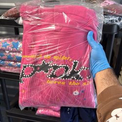 Pink Spider Hoodie