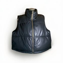 Adult Women’s Large Marc Jacob’s Black Puffer  Vest Full Zip NWT