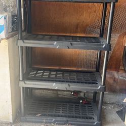 Plastic shelves