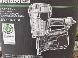 Coil Nailer Metabo COIL NAILER NV 90 AG 3 1/2” CLAVADORA PARA COILS NV 45AB2 metabo HPT