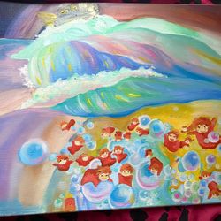 Large Canvas Oil Painting 