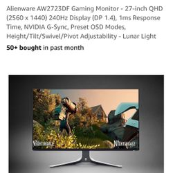 Alienware Monitor 27 Inch 1440 280 Hz Max