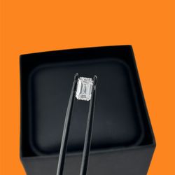 1.06 Ct Lab-grown Certified Emerald Shape Diamond 