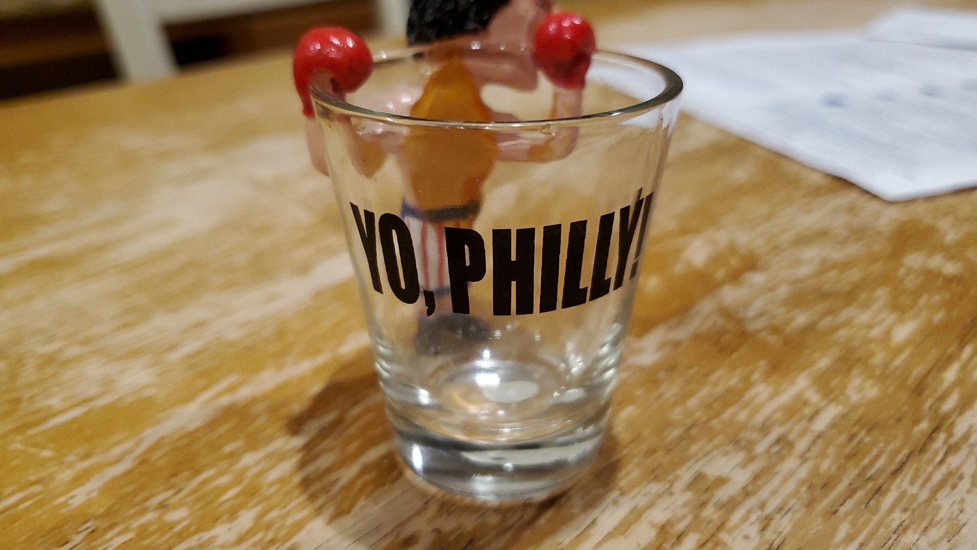 Rocky shot glass yo philly