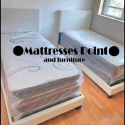 BED FRAME 2 TWIN SIZE WITH MATTRESS🤩 OFFER TIME LIMITED HOT 🔥SALE 