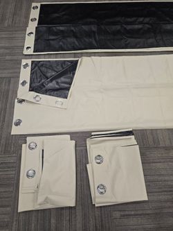 Blackout Grommet Curtains. one size 54×94. total 4 pieces.brand new.