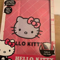 BRAND NEW HELLO KITTY IPAD PORTFOLIO CASE FOR 2nd And 3rd Gen iPad 