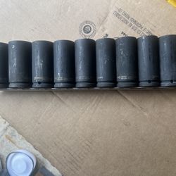 Williams 14 Piece Metric Impact Socket Set 23 mm-36 mm