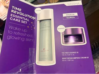 Missha Toner and Night Repair Cream