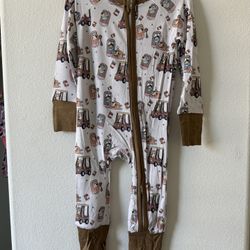 Bamboo Zippie 6-12m